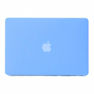 Пластиковый чехол Gurdini совместимый с Macbook Air 13.3 (2021) матовый голубой