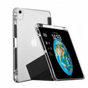 Чехол-книжка Mosbros Clear-Pro совместимая с iPad 10 (2022) 10.9"/iPad 11(A16) (2025) черная