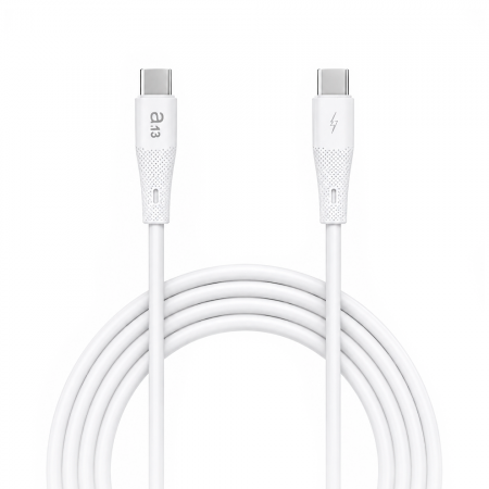 Кабель a13 RAPID-CHARGING Type-C/Type-C 65W 1m белый