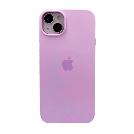 Силиконовая накладка Silicone Case с MagSafe совместимая с iPhone 14 Plus светло-фиолетовая UAE