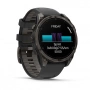 Умные часы Garmin Fenix 8 47 mm AMOLED Sapphire Carbon Gray DLC titanium with black Peddle gray (серый карбон серый-черный ремешок) (010-02904-20)