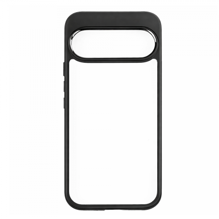 Противоударная накладка Verraton совместимая с Google Pixel 10/10Pro  прозрачная с черными бортами