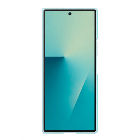 Силиконовая накладка Silicon Case + пленка совместимая с Samsung Z Fold7 мятная (оригинал) - фото 2