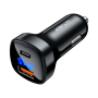 Автомобильное зарядное устройство Acefast B4 (USB-A/USB-C) Dual port 66W