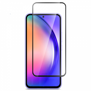 Защитное стекло для Samsung A 54 полноэкранное черное в техпаке