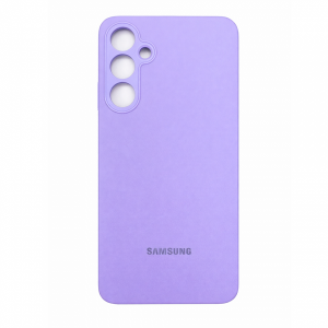 Накладка Silicone Case совместимая с Samsung S24 FE лавандовая (SC)