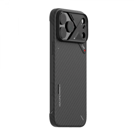 Кевларовая накладка Aulumu Aramid Fiber Case совместимая с iPhone 17 Pro черная - фото 2