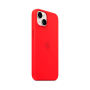 Силиконовая накладка Silicone Case с MagSafe совместимая с iPhone 14 Plus красная UAE 