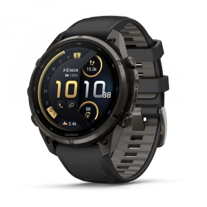 Умные Часы Garmin Fenix 9 Pro 47 mm AMOLED Sapphire Carbon Gray with Black/Pebble Gray (черный/пепельно-серый (010-04336-16)