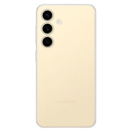 Силиконовая накладка Partner совместимая с Samsung S25/S24 прозрачная