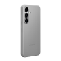 Кожаная накладка Kindsuit Case совместимая с Samsung S25 Plus/S24 Plus серая (оригинал)