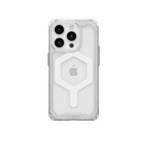 Противоударная накладка UAG Plyo MagSafe белый совместимая с iPhone 15 Pro прозрачная 