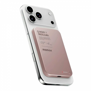 Внешний аккумулятор Momax Q. Mag X с MagSafe 5000 mAh туманно-розовый CCC