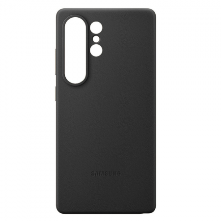 Накладка из эко кожи Kindsuit Case с MagSafe совместимая с Samsung Galaxy S26 Ultra черная (LB)