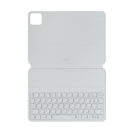 Чехол-клавиатура Keyboard совместимая с Ксиаоми Pad 7/7Pro/8/8 Pro/Poco Pad X1 белая (РУ/Англ раскладка) EAC - фото 5