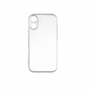 Силиконовая накладка Partner совместимая с iPhone 16 Plus прозрачная 