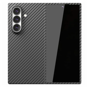 Пластиковая накладка Piblue совместимая с Samsung Galaxy Z Fold8 Ultra черная под карбон