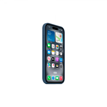 Силиконовая накладка Puloka с MagSafe совместимая с iPhone 16 синяя - фото 2
