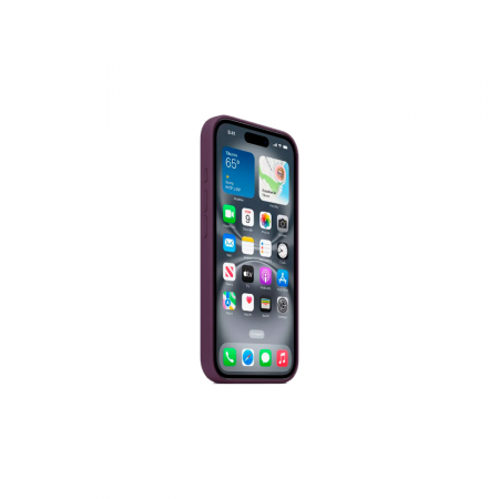 Силиконовая накладка Puloka с MagSafe совместимая с iPhone 16 фиолетовая - фото 2