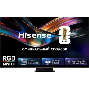 Телевизор Hisense 75" 75UR9S (2026) 4K UHD RGB-Mini LED 180 Гц HDR Smart TV HomeOS EAC (гарантия Hisense)