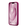 Силиконовая накладка совместимая с iPhone 14 Pro (SC) ярко-фиолетовая