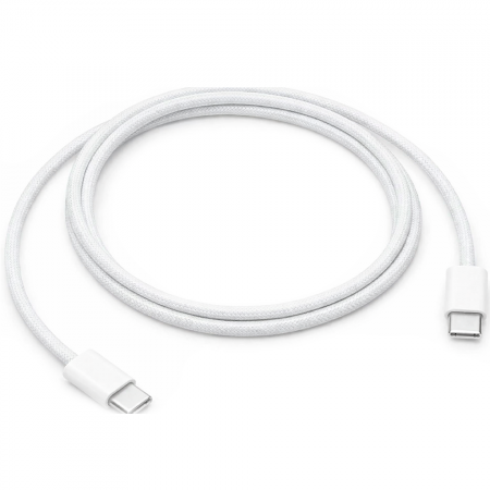 Кабель совместимый с Apple Type-C/Type-C плетеный 60Вт 1м (MW493ZE) белый SZ