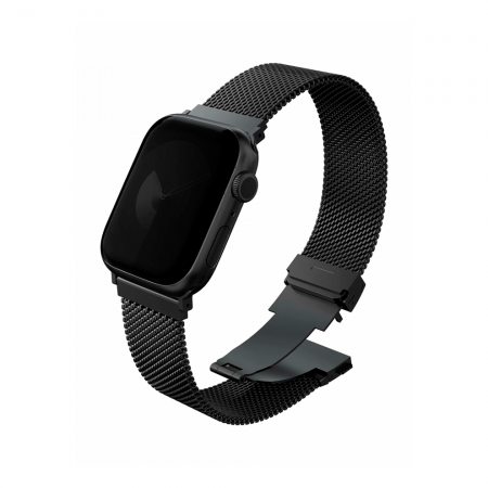 Браслет миланская петля UNIQ Dante Pro совместимый с Apple Watch (40/41/42 mm) черный