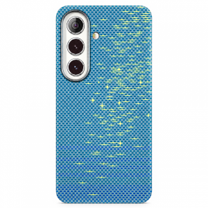 Кевларовая накладка Mosbros c MagSafe совместимая с Samsung S26 Lucid blue