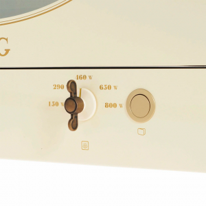 Встраиваемая микроволновая печь SMEG MP822NPO, Coloniale, 23 л, цвет кремовый