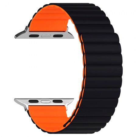 Ремешок DUX DUCIS совместимый с Apple Watch (38/40/41mm) силиконовый черный - фото 2