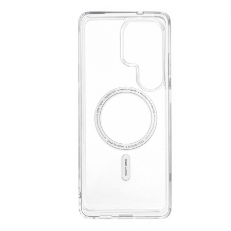 Пластиковая накладка Keephone Hybrid Non-Yellowing с MagSafe совместимая с Samsung S 26 Ultra прозрачная - фото 2
