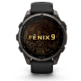 Умные Часы Garmin Fenix 9 47 mm AMOLED Titanium with Black Silicone Band (черный) (Titanium with silicone band) (010-04762-15)