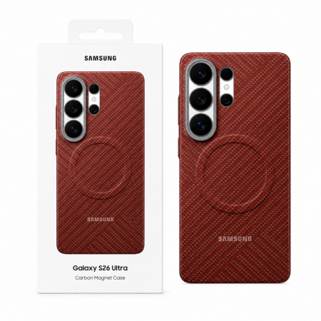 Чехол-накладка Samsung Carbon Magnet Case Galaxy S26 Ultra (EF-KS948) красный