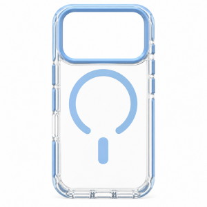 Противоударная накладка Keephone Shocstar с Magsafe совместимая с 18 Pro/17 Pro голубая