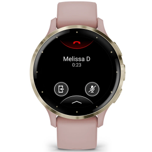Умные Часы Garmin VENU 3S GPS Smartwatch Pink Dawn золотистые с розовым ремешком (010-02785-53) (Тайвань)