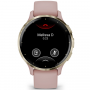 Умные Часы Garmin VENU 3S GPS Smartwatch Pink Dawn золотистые с розовым ремешком (010-02785-53) (Тайвань)