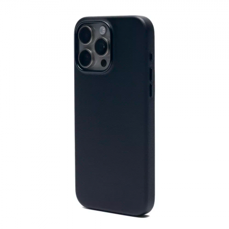Накладка из эко-кожи Kzdoo Noble Collection с MagSafe совместимая с iPhone 15 Pro черная - фото 3