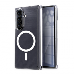Пластиковая накладка Keephone X-Crystal с MagSafe совместимая с Samsung Z TriFold  прозрачная 