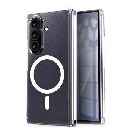 Пластиковая накладка Keephone X-Crystal с MagSafe совместимая с Samsung Z TriFold  прозрачная  - фото 3