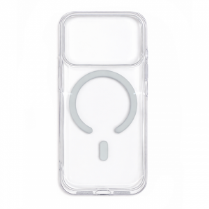 Пластиковая накладка Luxury Case с MagSafe совместимая с iPhone 17 Pro прозрачная 