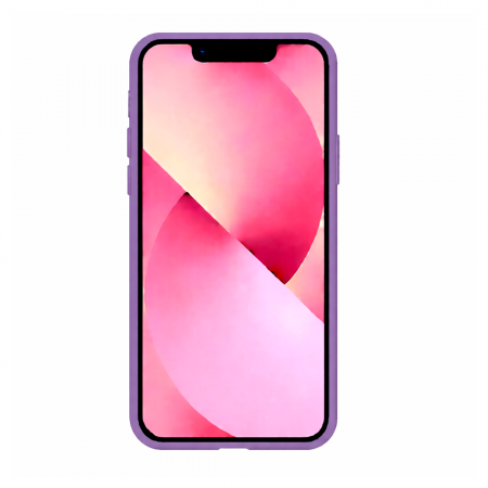 Силиконовая накладка совместимая с iPhone 14 Plus (SC) фиолетовая Partner - фото 2