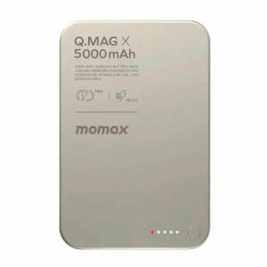 Внешний аккумулятор Momax Q. Mag X с MagSafe 5000 mAh титан CCC