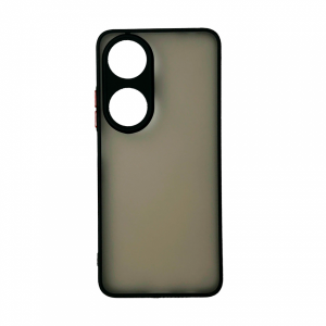 Пластиковая накладка NEW Skin для Honor X7b затемненная черный кант