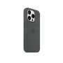 Накладка Silicone Case с MagSafe совместимая с iPhone 15 Pro натурал титан SZ