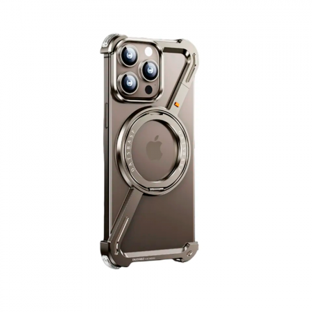 Алюминиевая накладка Z Creative Phone Case с MagSafe совместимая с iPhone 16 Pro титан