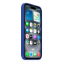 Накладка Silicone Case с MagSafe совместимая с iPhone 16 ультрамарин LB