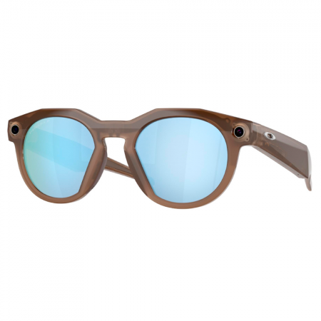 Умные очки Oakley Meta HSTN 00W8002 Brown Smoke /Prizm Deep Water Polarized  (коричневая оправа / голубые линзы с поляризацией ) - фото 2