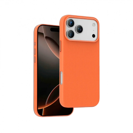 Накладка Silicone Case KEEPHONE ROSANA с MagSafe совместимая с iPhone 17 Pro Max оранжевая