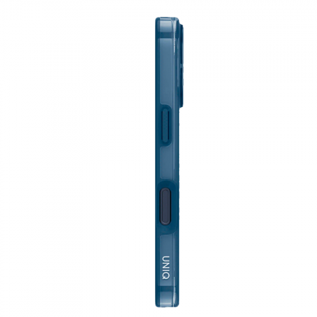 Пластиковая накладка Uniq Clario с Magsafe совместимая с 17 Pro Max синяя - фото 4