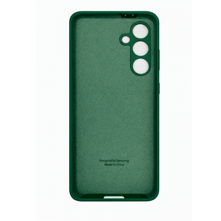 Накладка Silicone Case совместимая с Samsung S24 FE зеленая (SC) - фото 2